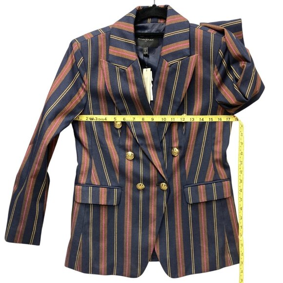 Banana Republic Factory Striped Icon Blazer Size 6 Petite Classic‎ Preppy NEW - Picture 9 of 16